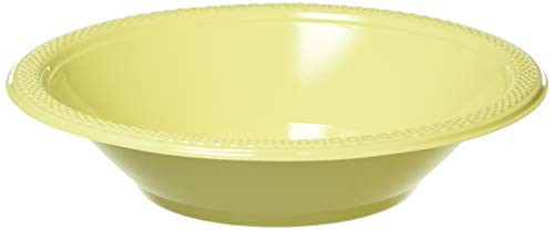 Light Yellow Plastic Bowls | 12 oz. | Party Supply | 200 ct.