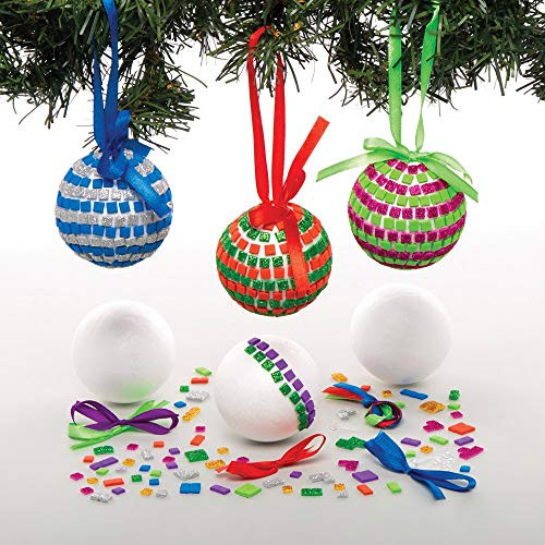 Baker Ross Mosaic Ornament Kits, Christmas Arts and Crafts (Pack of 4) Baker Ross Mosaic Ornament Kits, Christmas Arts and Crafts (Pack of 4)