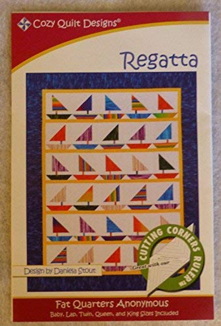 REGATTA Quilt Pattern Fat Quarter Friendly -From: Cozy Quilt Designs Quilt PT134 REGATTA Quilt Pattern Fat Quarter Friendly -From: Cozy Quilt Designs Quilt PT134