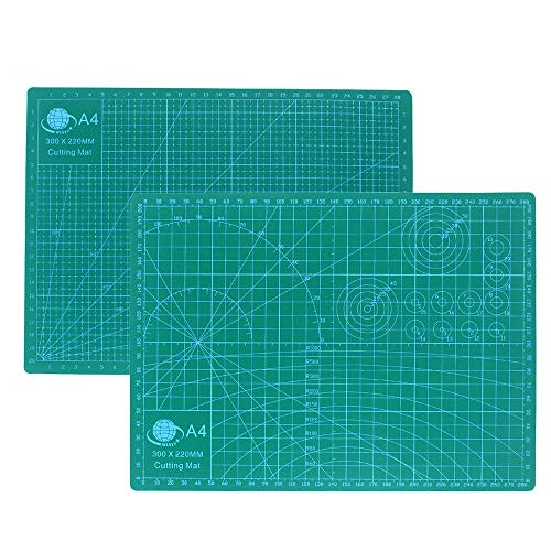 Self Healing Cutting Mat, Professional Double-Sided Non-Slip Rotary Cutting Mat for Scrapbooking, Quilting, Sewing Arts & Crafts Projects, 2 Pack
