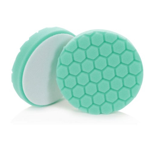 Chemical Guys BUFX_103_HEX4 Hex-Logic Heavy Polishing Pad, Green (4 Inch)