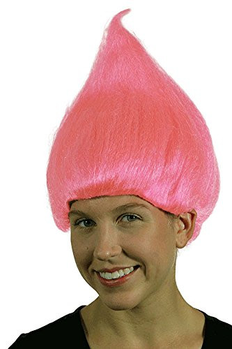 My Costume Wigs Pink Troll Wig One Size Fits All