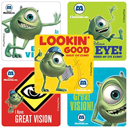 Disney Monsters, Inc. Eye Stickers - Party Favors - 100 Per Pack