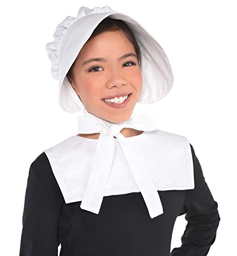Amscan 242188 Child Bonnet, White, One Size