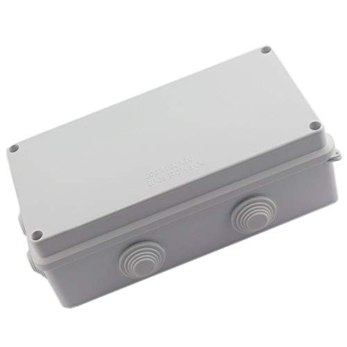 DGZZI 1PC ABS Plastic IP65 Waterproof Junction Box DIY Outdoor Electrical Connection box Cable Branch box Power Distribution Box 200x100x70mm (7.9"x3.9"x2.8")
