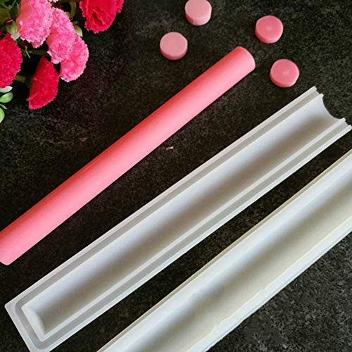 Echodo Round Tube Column Silicone Soap Candle Mold Embed Soap Making Supplies Silicone Mold for Soap
