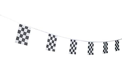Kind Girl Checkered Flag Racing Flag, Black & White Checkered Flag Racing Pennant Banner Flags,Decorations Supplies for Racing,Race Car Party,Sport Events,Kids Birthday,Celebrations,World Cup Matches