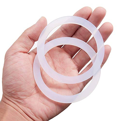 Litorange 20 PCS Reusable Food Grade Silicone Seals for Leak Proof Mason Jar Lids (Wide Mouth),Plastic Storage Lids Gaskets fit Ball, Kerr - Pack of 20