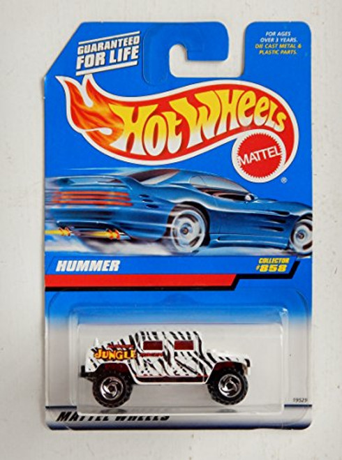 Mattel Hot Wheels 1998 1:64 Scale White & Black Hummer Die Cast Truck Collector #858