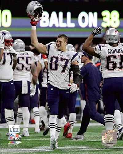Rob Gronkowski New England Patriots 2019 Super Bowl LIII Action Photo (Size: 8" x 10")