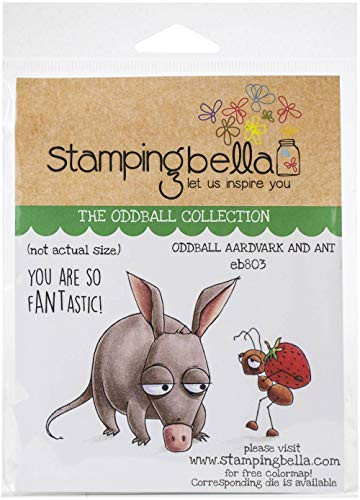 Stamping Bella EB803 Cling Stamps-Oddball Aardvark & Ant