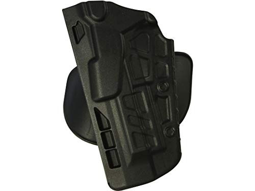Safariland 7378 7TS ALS Concealment Holster, Flex-Paddle & Belt Loop Combo, S&W M&P 9mm, .40 (4.25"), SafariSeven Plain Black, Left Hand