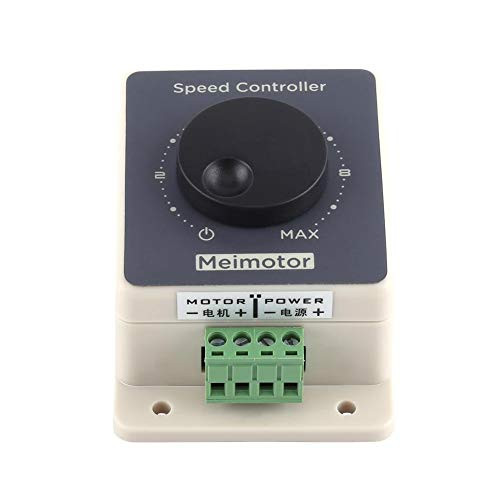 DC 10-60V 20A Motor Speed Control, PWM Controller Speed Regulator Stepless Variable Rotary Switches, Waterproof Shell Variable Speed Controller