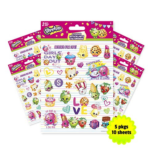Trends International Shopkins - Foldover Sticker 5Count Bundle