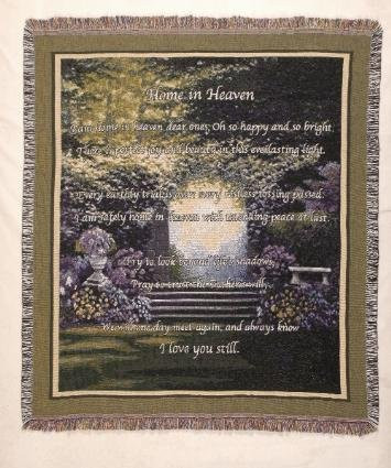 Simply Home In Heaven Tapestry Throw