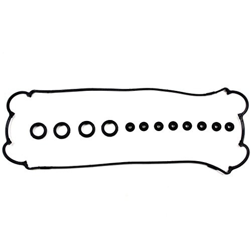 NEW VC420 Engine Valve Cover Gasket Set (w/Spark Plug Seals and Grommets) for Acura Integra GS-R B17A1 B18C1, TYPE-R B18C5, Honda Civic Del Sol VTEC B16A2 B16A3