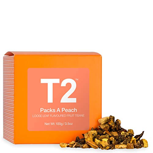 T2 Tea Pack a Peach Fruit Tea, Loose Leaf Iced Tea, (100g) 3.5 oz