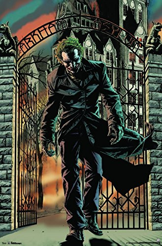 Trends International DC Comics - The Joker - Arkham Asylum Wall Poster, 22.375" x 34", Premium Unframed