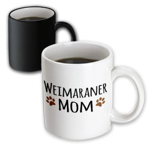 3dRose 154212_3 Weimaraner Dog Mom Mug, 11 oz, Brown