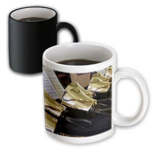 3dRose mug_43978_3 Bells- Music Photography- Instruments Magic Transforming Mug, 11-Ounce