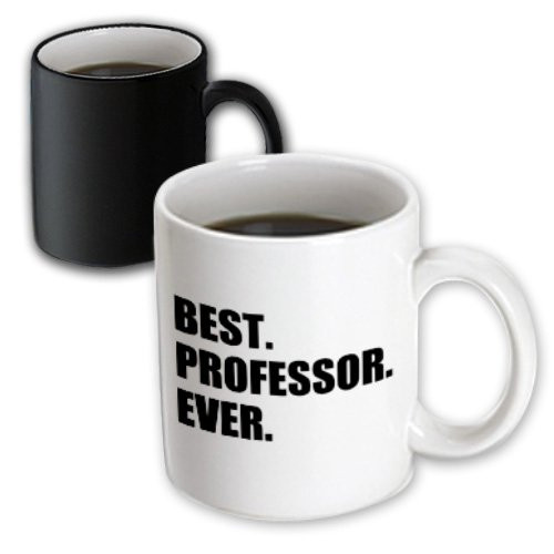 3dRose mug_185014_3 Best Professor Ever, Gift for Inspiring College University Lecturers Magic Transforming Mug, 11-Ounce