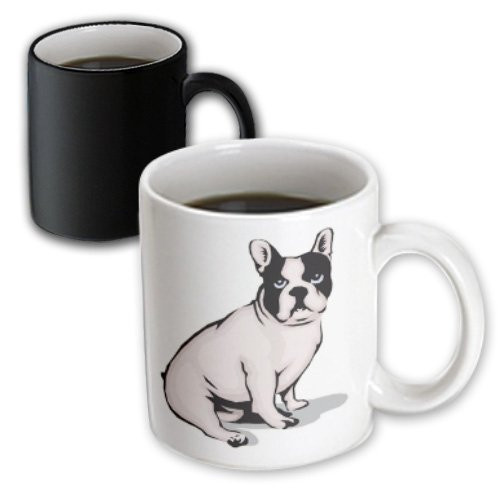 3dRose Cute and Cuddly Canine Sitting French Bulldog Magic Transforming Mug, 11-Ounce 3dRose Cute and Cuddly Canine Sitting French Bulldog Magic Transforming Mug, 11-Ounce