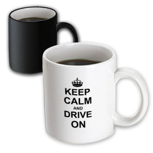 3dRose Keep Calm and Drive On-Carry on Driving, Magic Transforming Mug, 11-Oz 3dRose Keep Calm and Drive On-Carry on Driving, Magic Transforming Mug, 11-Oz