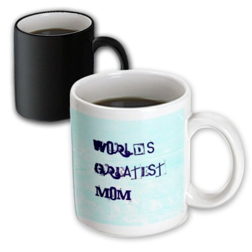 3dRose Worlds Greatest Mom Words Mothers Day Magic Transforming Mug, 11-Ounce