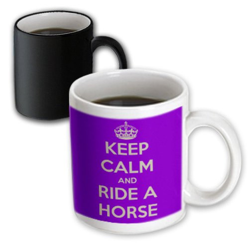 3dRose 171907_3 Keep Calm And Ride A Horse Purple And White Magic Transforming Mug 11 oz Multicolor 3dRose 171907_3 Keep Calm And Ride A Horse Purple And White Magic Transforming Mug 11 oz Multicolor