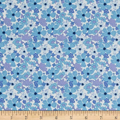 E. E. Schenck In The Beginning s Garden Delights Poppy Fabric, Blue, Fabric By The Yard E. E. Schenck In The Beginning s Garden Delights Poppy Fabric, Blue, Fabric By The Yard
