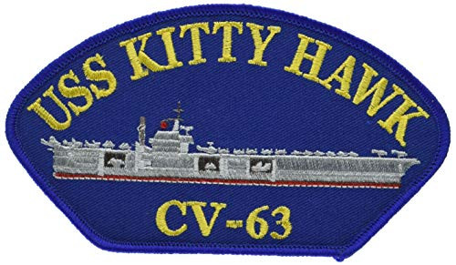 EagleEmblems PM1509 Patch-USS,Kitty Hawk (3x5.25'')