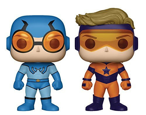 Funko Pop! Heroes: DC Heroes Booster Beetle Vinyl Figure (2 Pack), Gold/Blue