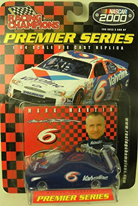 Racing Champions Mark Martin 2000 NASCAR Premier Series #6 Valvoline Ford Taurus Preview 1/64 Diecast . . . Includes Stand and Collectors Card