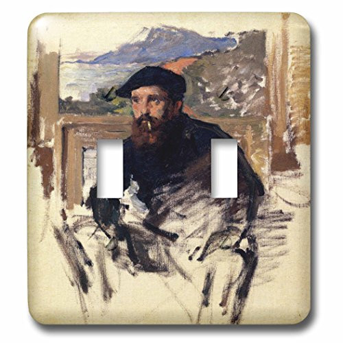 3dRose LSP_179216_2 Self Portrait in His Atelier, Claude Monet Painting Dated, Pdus Toggle Switch