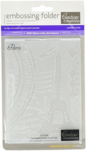 Couture Creations A2 Embossing Folder, Paris