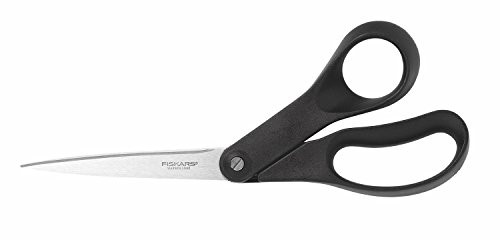 Fiskars Household, Length: 21 cm, Quality Steel/Synthetic Material Scissors, one Size, Black
