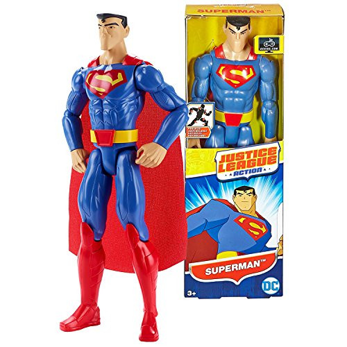 Justice League DC Comics Year 2016 Action Series 12 Inch Tall Figure - SUPERMAN FBR03 with 11 Points of Articulation