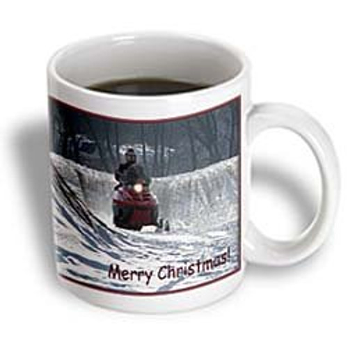 3dRose Snowmobile Rider Merry Christmas Ceramic Mug, 11-Ounce 3dRose Snowmobile Rider Merry Christmas Ceramic Mug, 11-Ounce