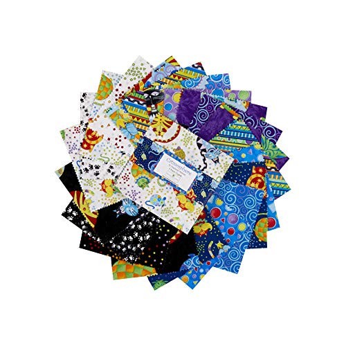 Wilmington Prints Wilmington Catmosphere 5'' Karat Crystals 42 Pcs, Multi