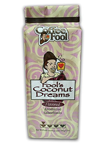 The Coffee Fool Coarse Grind Coffee, Fool's Coconut Dreams, 12 Ounce