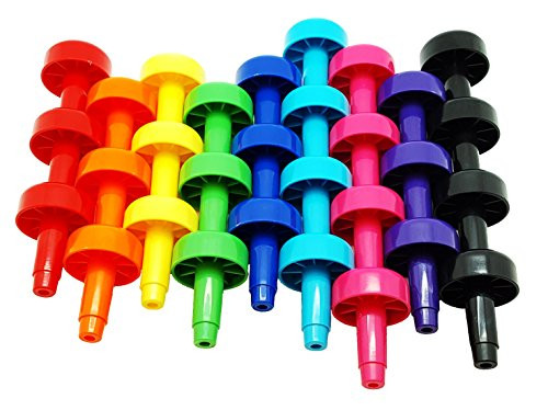 Skoolzy 24 Pegs for Peg Board Montessori Occupational Therapy Fine Motor Toy for Toddlers and Preschoolers for Color Recognition Stacking Sorting & Counting OT