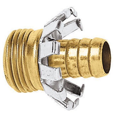Gilmour Brass Male Hose Mender Clincher Type 5/8in