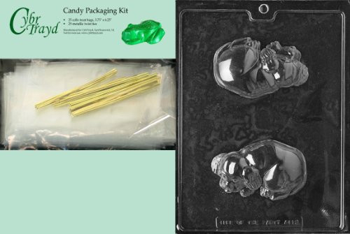 Cybrtrayd MdK25G-A112 Dog Animal Chocolate Candy Mold with Packaging Kit