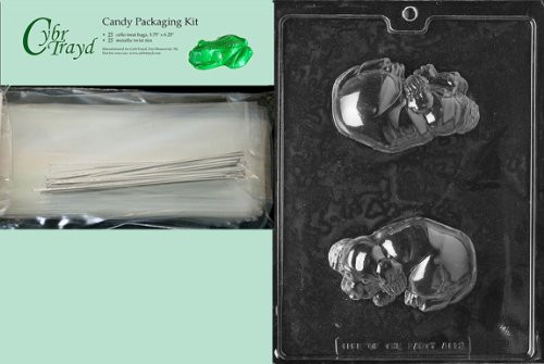 Cybrtrayd MdK25S-A112 Dog Animal Chocolate Candy Mold with Packaging Kit