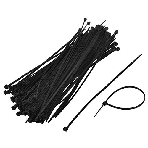 Uxcell Self Locking Packaging Cable Zip Ties Fastener, 2.5mmx180mm, 100 PCS