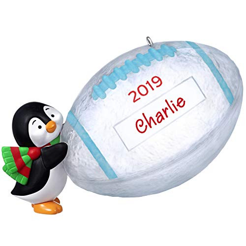 Hallmark Keepsake Christmas 2019 Year Dated Football Star Penguin DIY Personalized Ornament Hallmark Keepsake Christmas 2019 Year Dated Football Star Penguin DIY Personalized Ornament