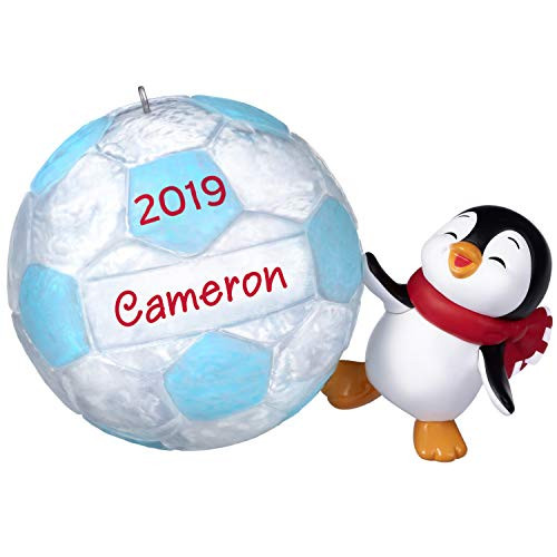 Hallmark Keepsake Christmas 2019 Year Dated Soccer Star Penguin DIY Personalized Ornament Hallmark Keepsake Christmas 2019 Year Dated Soccer Star Penguin DIY Personalized Ornament