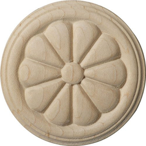Ekena Millwork ROS02X02REMA-CASE-2 Rosette, 2 3/4"W x 2 3/4"H x 1/4"P, Maple