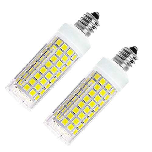 LED E11 Bulb Dimmable, 75W Halogen Bulbs Equivalent, e11 Mini Candelabra Base, AC110V 120V 130V, 3000K White Color