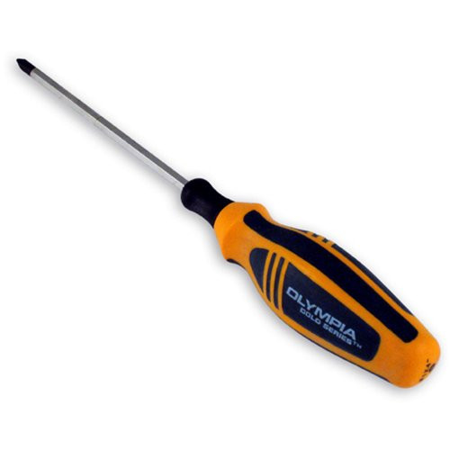 Olympia Tools 22-564  Number-1 by 4-Inch Olympia Gold Series Electrician Screwdriver, Phillips